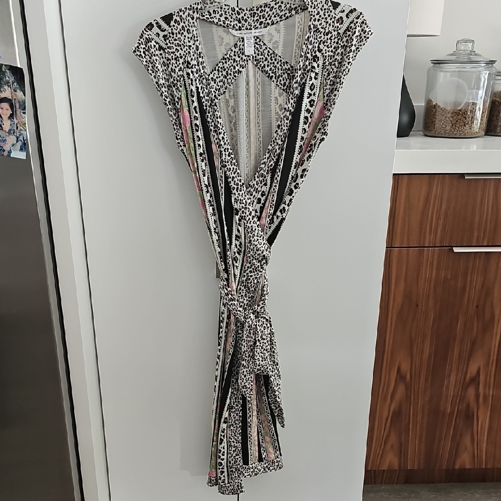 Diane Von Furstenberg Animal Print Silk Dress